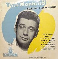 Yves Montand chante ses derniers succès