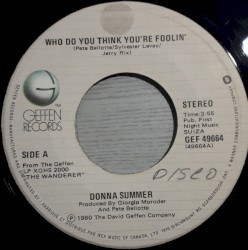 Who Do You Think You're Foolin'